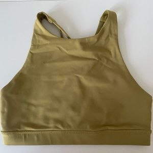 Lulu lemon high neck green sports bra
